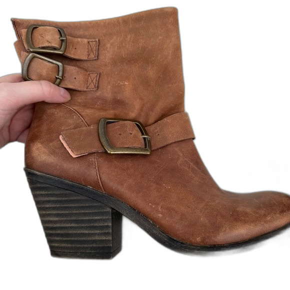 Lucky Brand Tommie Chestnut Booties Size 10 - Picture 4 of 12